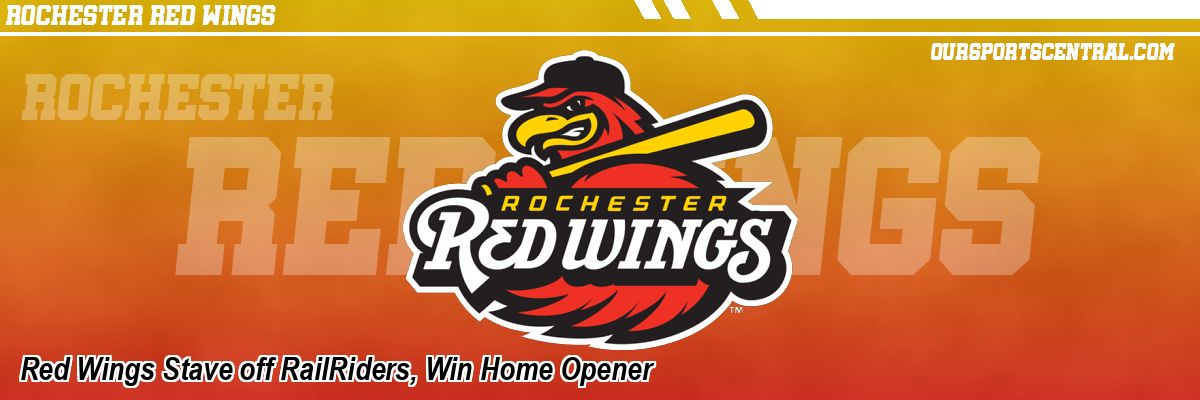 Red Wings Stave off RailRiders, Win Home Opener