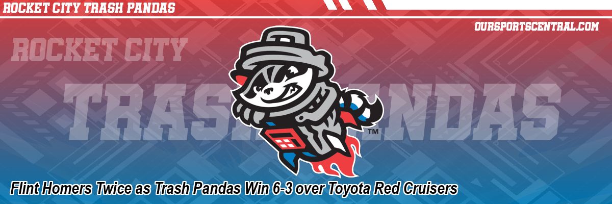 Flint Homers Twice as Trash Pandas Win 6-3 over Toyota Red Cruisers