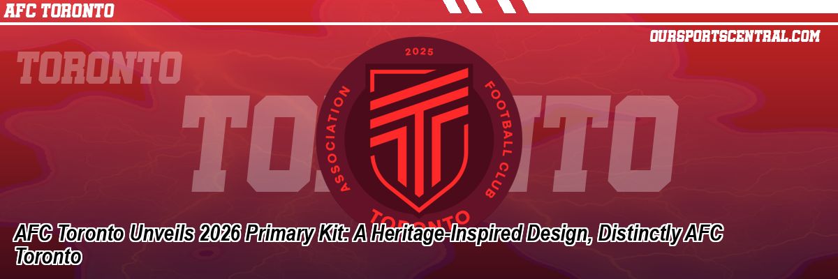 AFC Toronto Unveils 2026 Primary Kit: A Heritage-Inspired Design, Distinctly AFC Toronto