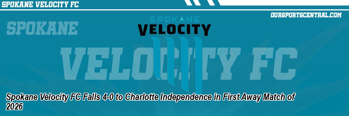 Spokane Velocity FC Falls 4-0 to Charlotte Independence in First Away Match of 2026