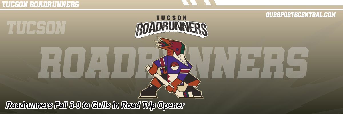 Roadrunners Fall 3-0 to Gulls in Road Trip Opener