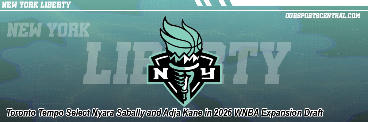 Toronto Tempo Select Nyara Sabally and Adja Kane in 2026 WNBA Expansion Draft