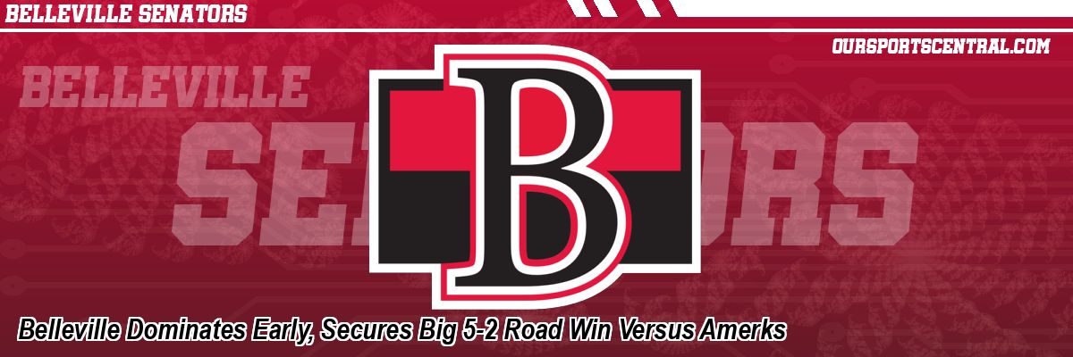 Belleville Dominates Early, Secures Big 5-2 Road Win Versus Amerks