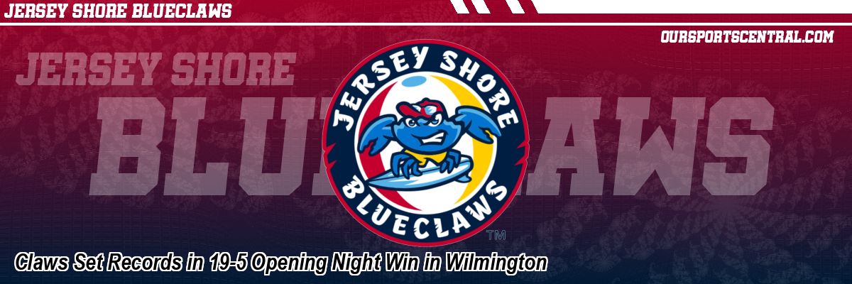 Claws Set Records in 19-5 Opening Night Win in Wilmington