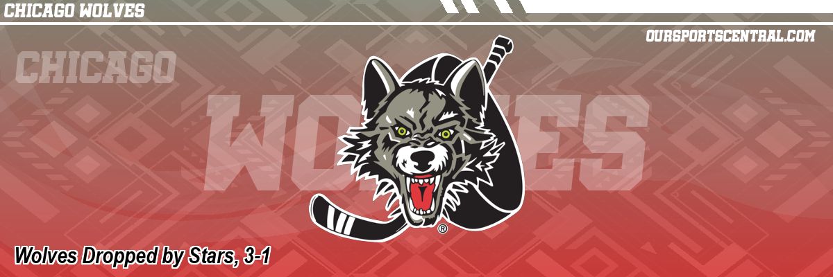 Wolves Dropped by Stars, 3-1