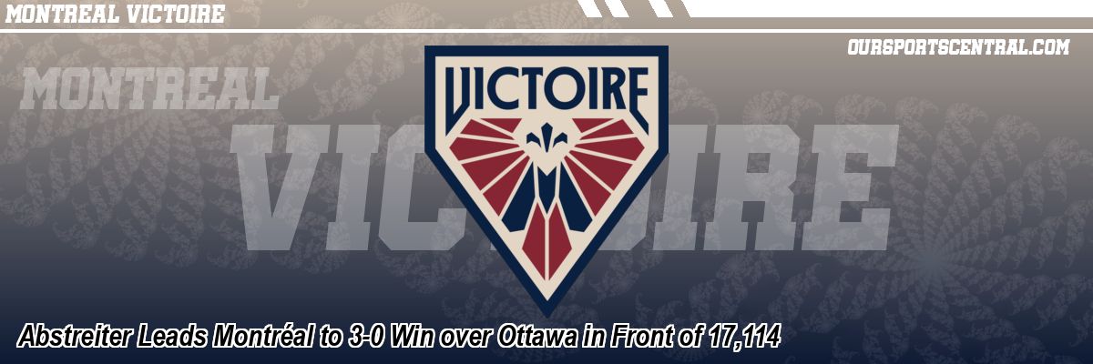 Abstreiter Leads Montréal to 3-0 Win over Ottawa in Front of 17,114