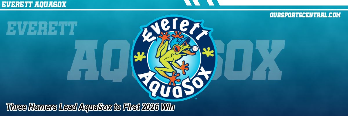 Three Homers Lead AquaSox to First 2026 Win