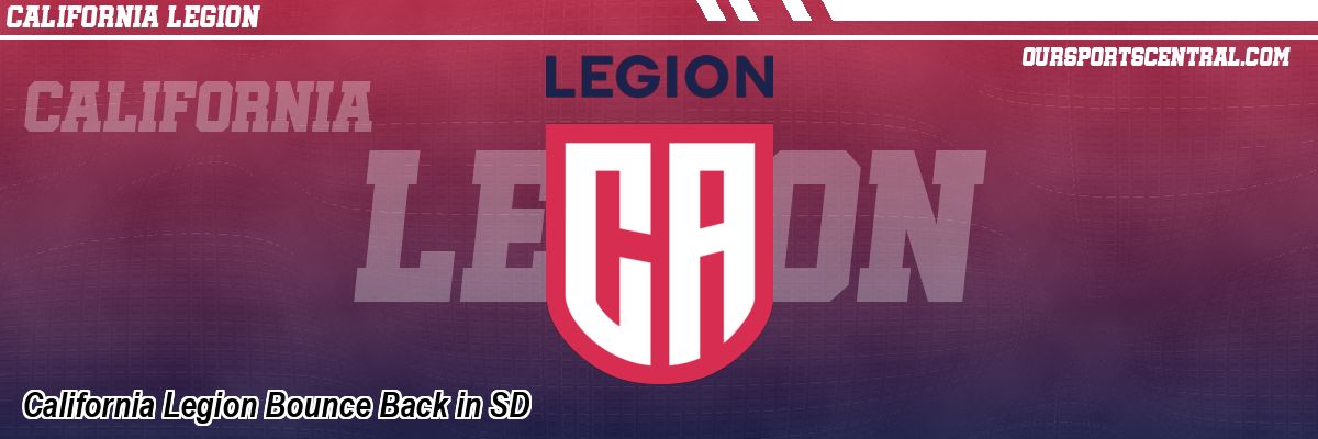 California Legion Bounce Back in SD