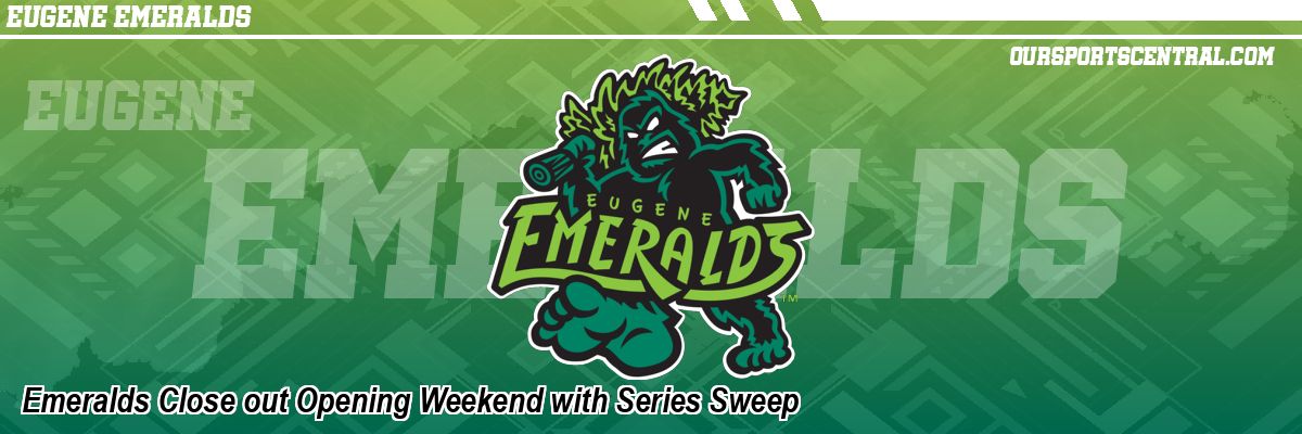 Emeralds Close out Opening Weekend with Series Sweep