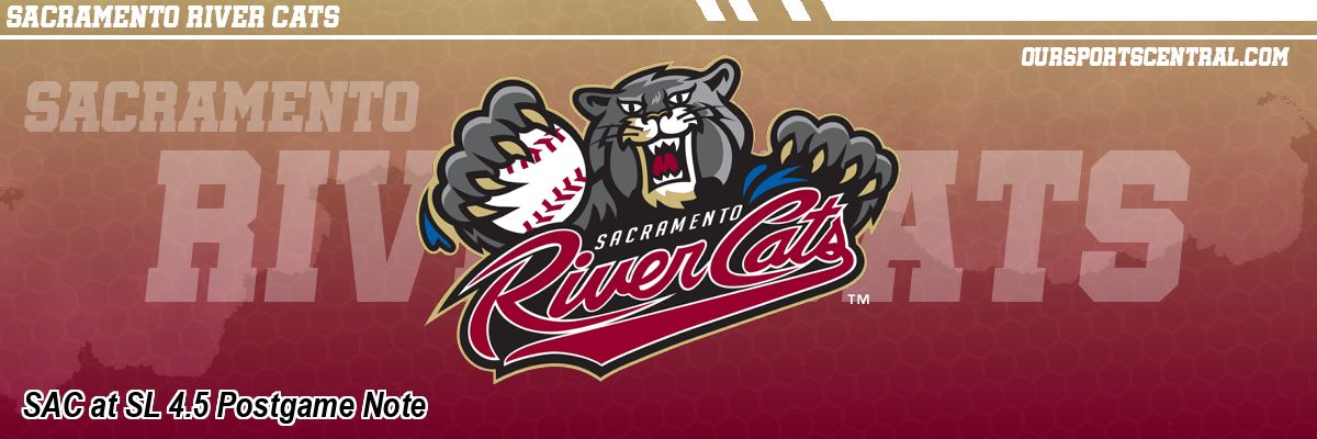 SAC at SL 4.5 Postgame Note