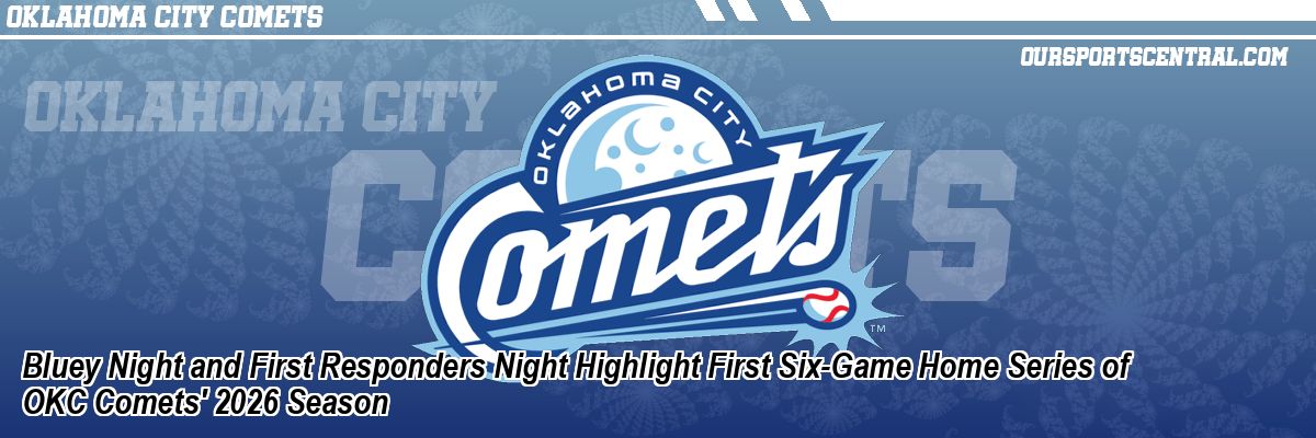 Bluey Night and First Responders Night Highlight First Six-Game Home Series of OKC Comets' 2026 Season