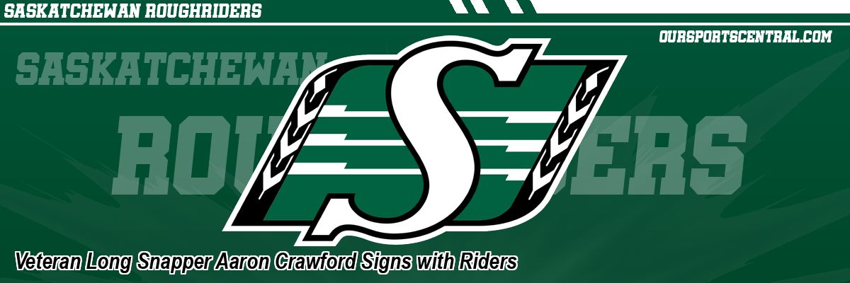 Veteran Long Snapper Aaron Crawford Signs with Riders