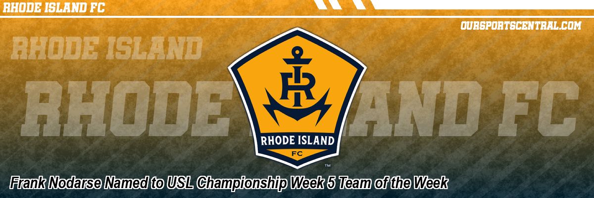 Frank Nodarse Named to USL Championship Week 5 Team of the Week