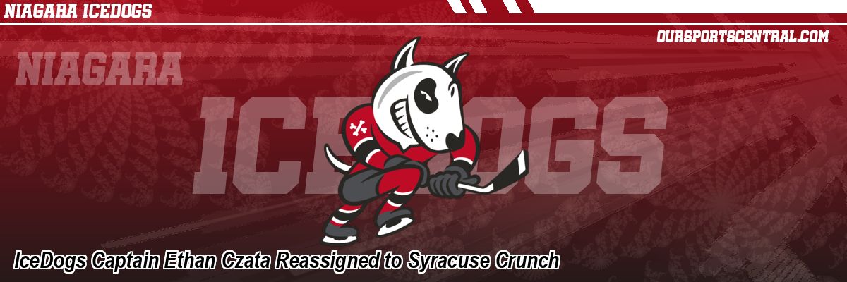 IceDogs Captain Ethan Czata Reassigned to Syracuse Crunch