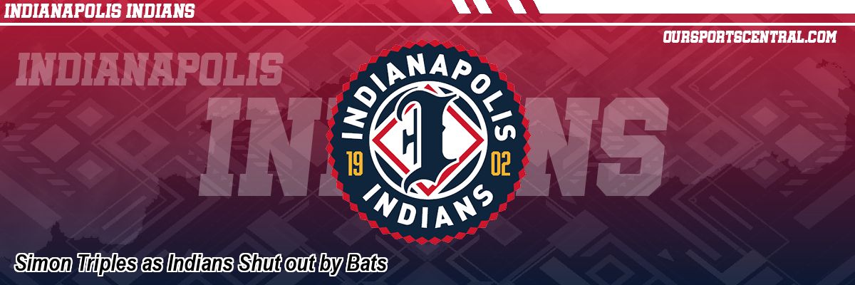 Simon Triples as Indians Shut out by Bats