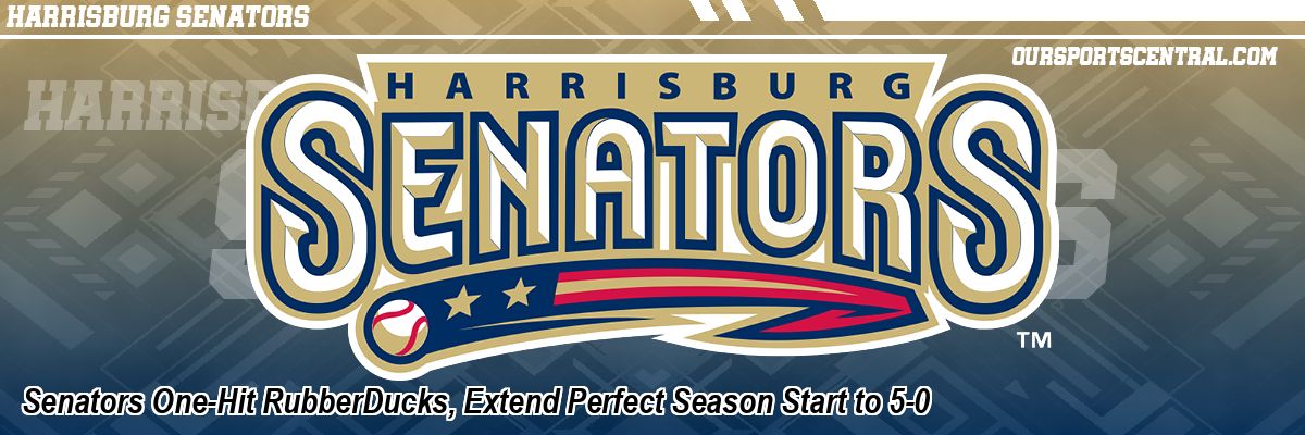 Senators One-Hit RubberDucks, Extend Perfect Season Start to 5-0