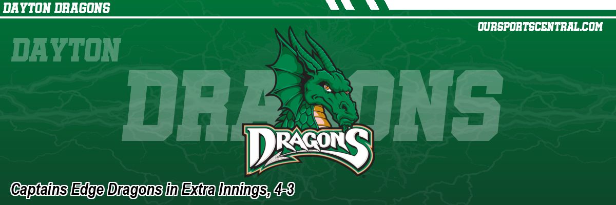 Captains Edge Dragons in Extra Innings, 4-3