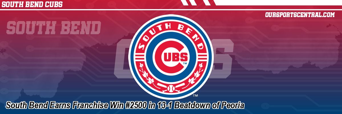 South Bend Earns Franchise Win #2500 in 13-1 Beatdown of Peoria