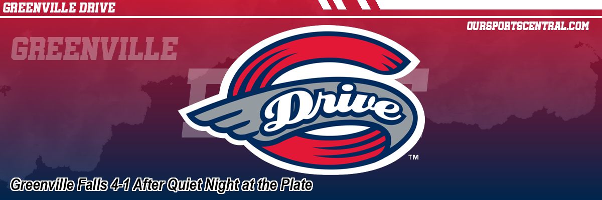 Greenville Falls 4-1 After Quiet Night at the Plate