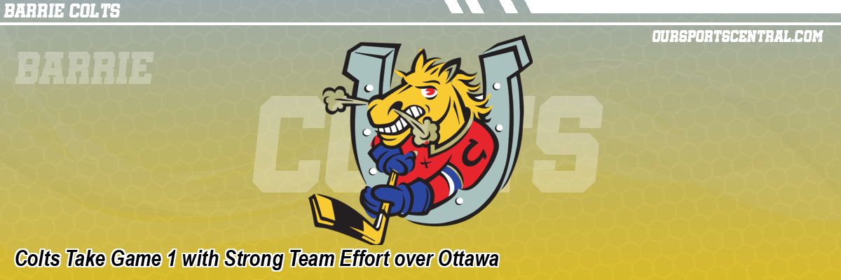 Colts Take Game 1 with Strong Team Effort over Ottawa