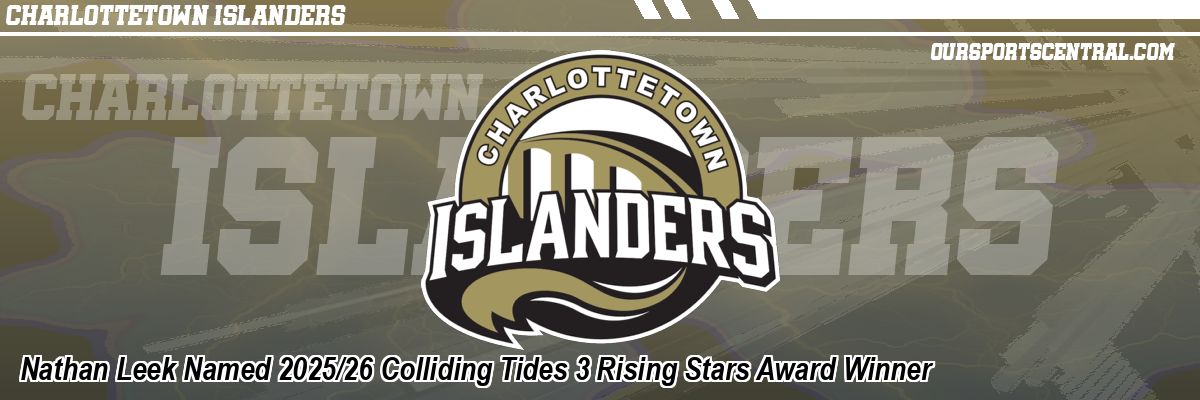 Nathan Leek Named 2025/26 Colliding Tides 3 Rising Stars Award Winner