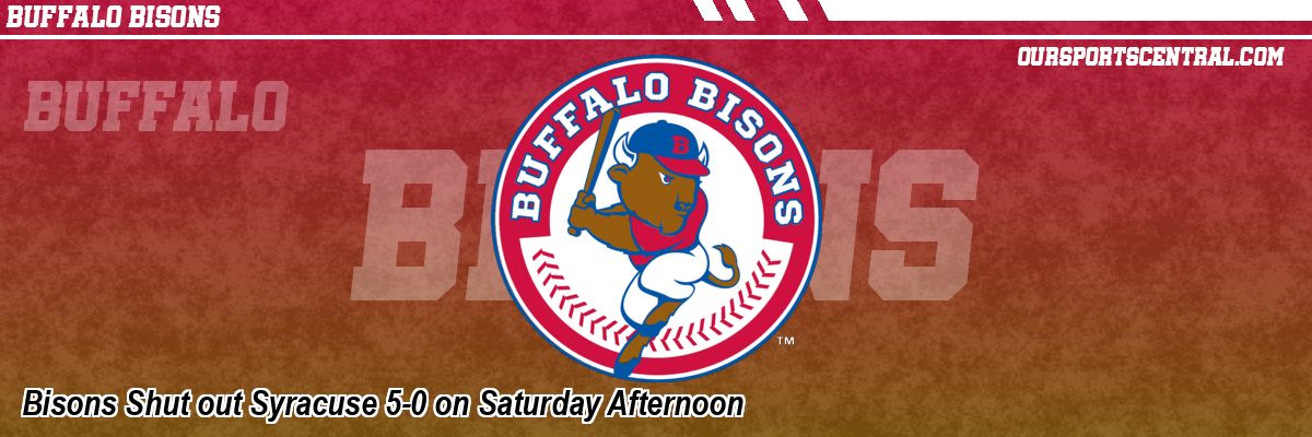 Bisons Shut out Syracuse 5-0 on Saturday Afternoon