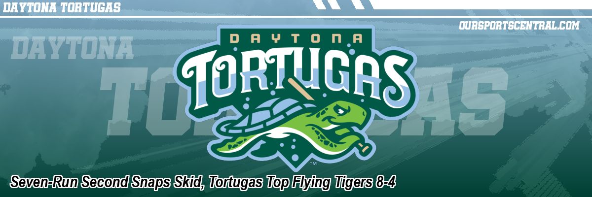 Seven-Run Second Snaps Skid, Tortugas Top Flying Tigers 8-4