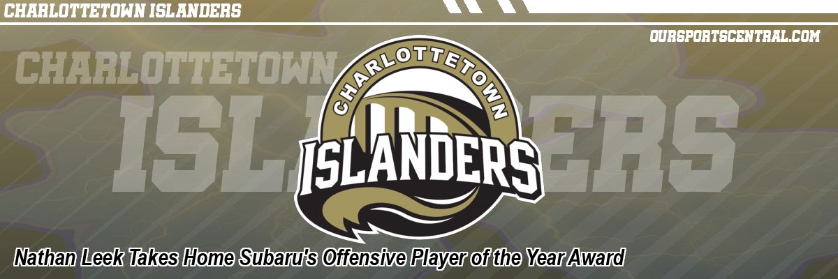 Nathan Leek Takes Home Subaru's Offensive Player of the Year Award
