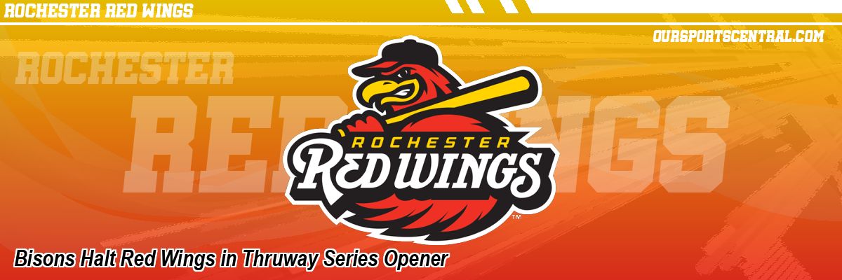 Bisons Halt Red Wings in Thruway Series Opener