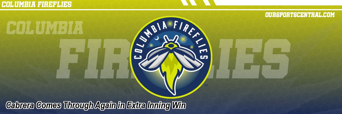 Cabrera Comes Through Again in Extra Inning Win