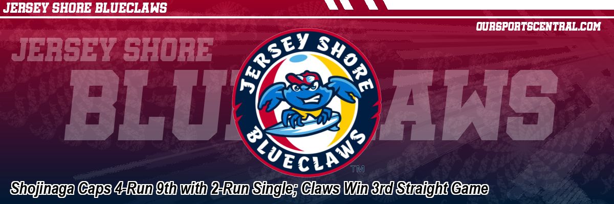Shojinaga Caps 4-Run 9th with 2-Run Single; Claws Win 3rd Straight Game