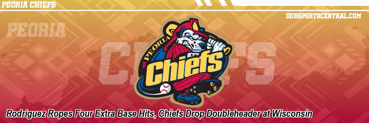 Rodriguez Ropes Four Extra Base Hits, Chiefs Drop Doubleheader at Wisconsin