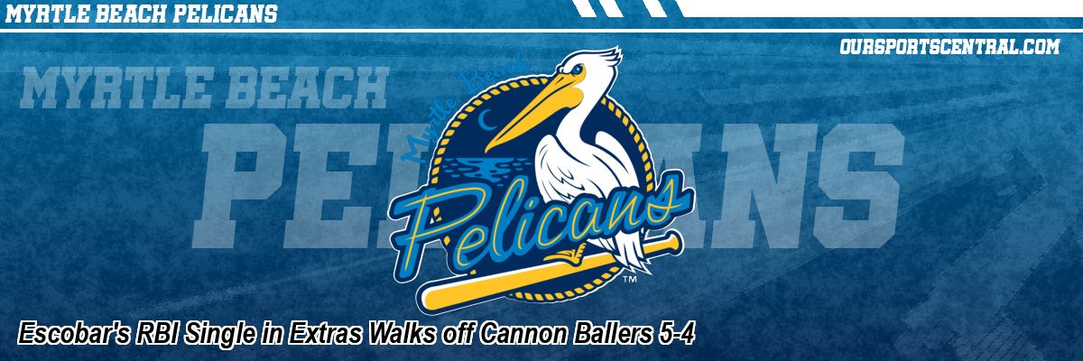 Escobar's RBI Single in Extras Walks off Cannon Ballers 5-4