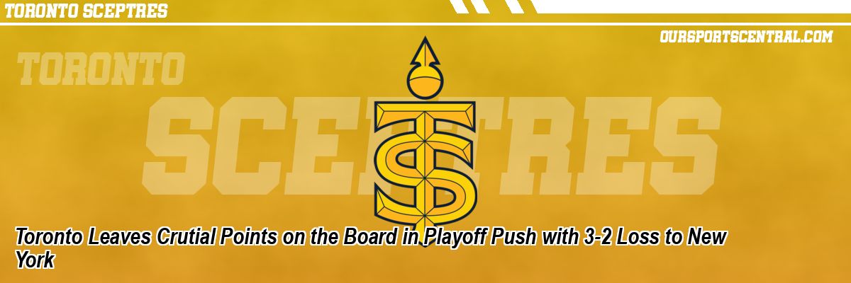 Toronto Leaves Crutial Points on the Board in Playoff Push with 3-2 Loss to New York