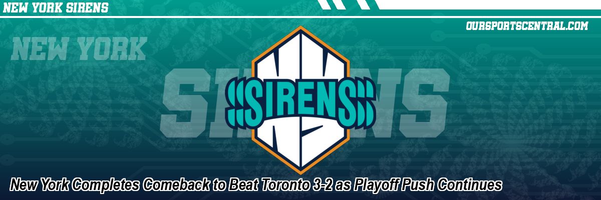 New York Completes Comeback to Beat Toronto 3-2 as Playoff Push Continues