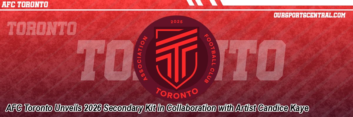 AFC Toronto Unveils 2026 Secondary Kit in Collaboration with Artist Candice Kaye