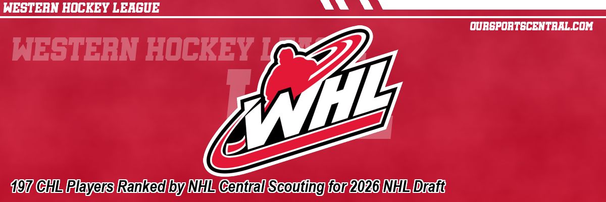197 CHL Players Ranked by NHL Central Scouting for 2026 NHL Draft