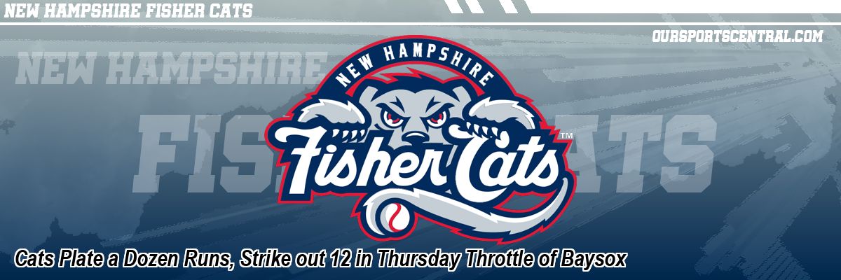 Cats Plate a Dozen Runs, Strike out 12 in Thursday Throttle of Baysox