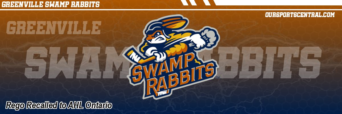Rego Recalled to AHL Ontario