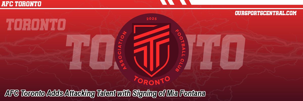 AFC Toronto Adds Attacking Talent with Signing of Mia Fontana