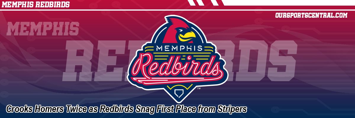 Crooks Homers Twice as Redbirds Snag First Place from Stripers