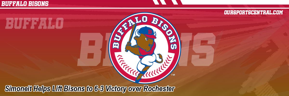 Simoneit Helps Lift Bisons to 6-3 Victory over Rochester