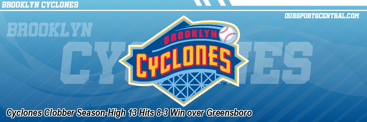 Cyclones Clobber Season-High 13 Hits 8-3 Win over Greensboro