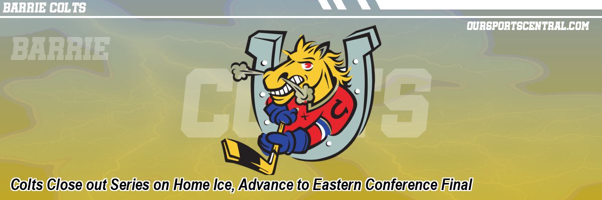 Colts Close out Series on Home Ice, Advance to Eastern Conference Final