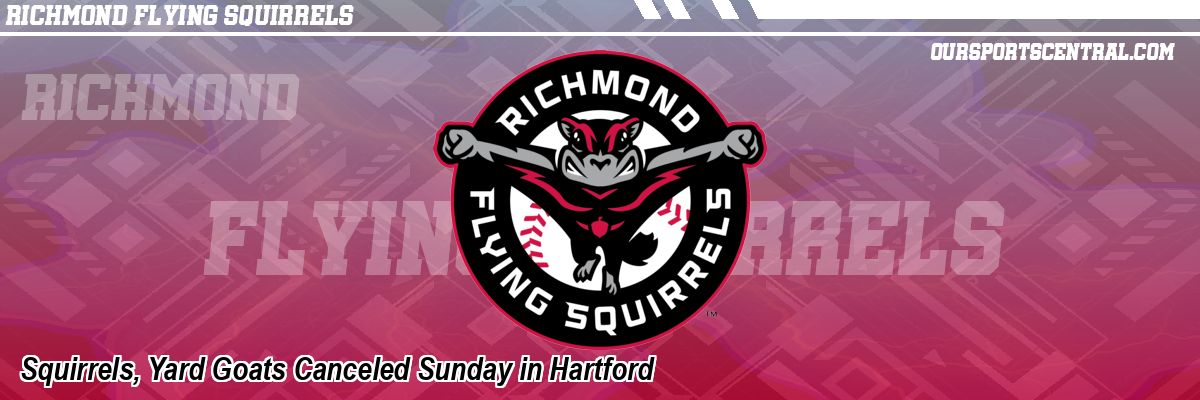 Squirrels, Yard Goats Canceled Sunday in Hartford