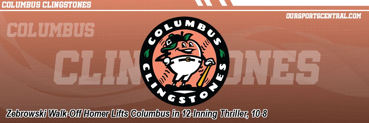 Zebrowski Walk-Off Homer Lifts Columbus in 12-Inning Thriller, 10-8