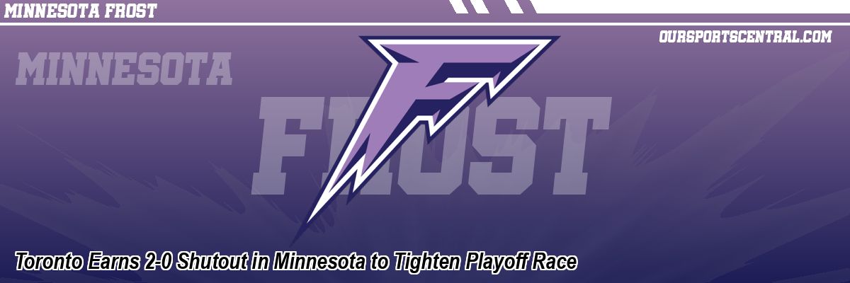 Toronto Earns 2-0 Shutout in Minnesota to Tighten Playoff Race