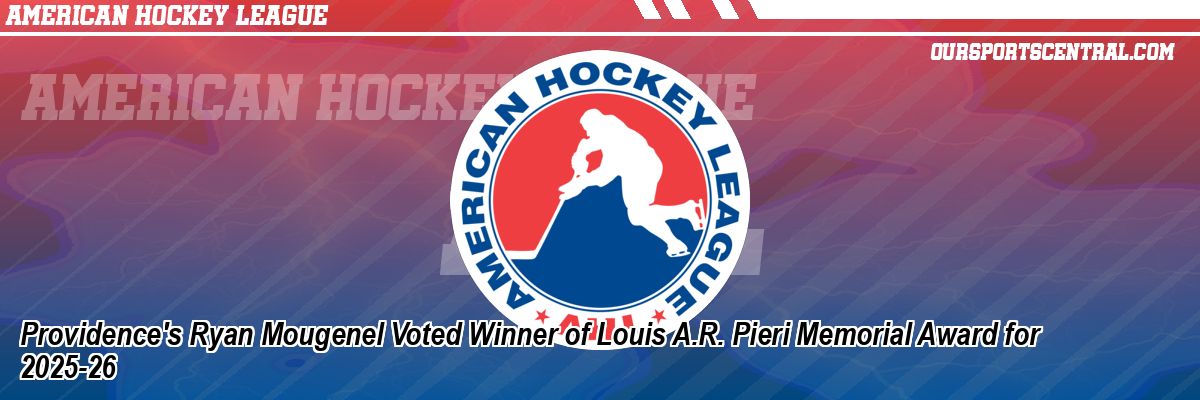 Providence's Ryan Mougenel Voted Winner of Louis A.R. Pieri Memorial Award for 2025-26