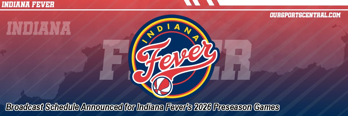 Broadcast Schedule Announced for Indiana Fever's 2026 Preseason Games