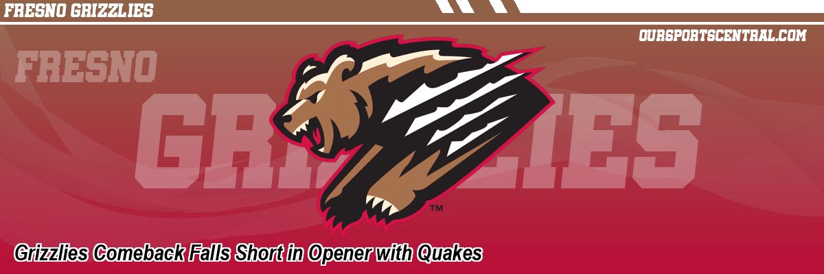 Grizzlies Comeback Falls Short in Opener with Quakes